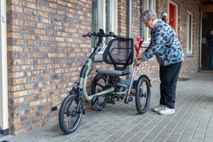 Tricycle électrique Van Raam Easy Rider Compact avec porte-canne