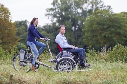 Van Raam VeloPlus - Vélo électrique pour transport de fauteuil roulant
