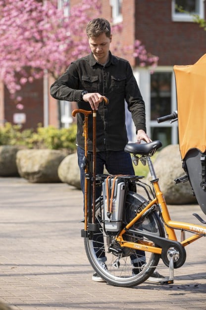 Van Raam chat - vélo transport pousse-pousse - option rangement cannes