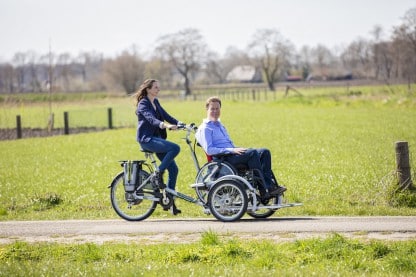 Van Raam VeloPlus - Vélo électrique transport pour fauteuil roulant
