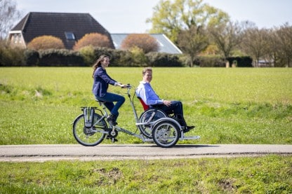 Van Raam VeloPlus - Vélo électrique de transport pour fauteuil roulant