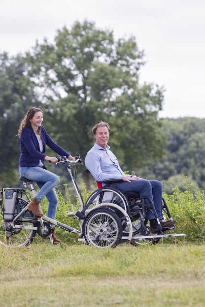 Van Raam VeloPlus - Vélo électrique de transport pour fauteuil roulant