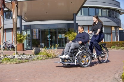 Van Raam VeloPlus - Vélo électrique de transport pour fauteuil roulant - promenade EPAD