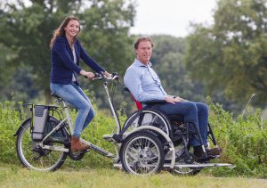 Le vélo plus – vélo de transport pour fauteuil roulant