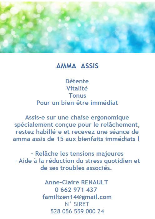Image promotionnelle pour un service de massage Amma assis, favorisant détente et bien-être immédiat.