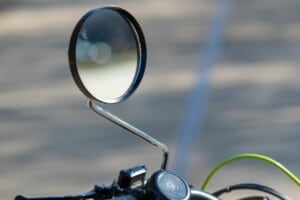 Vélo personnalisé Van Raam avec rétroviseur