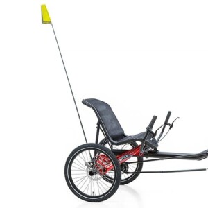 Hase Bikes – Drapeau télescopique avec fixation